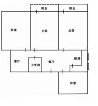 田林新苑二房房型