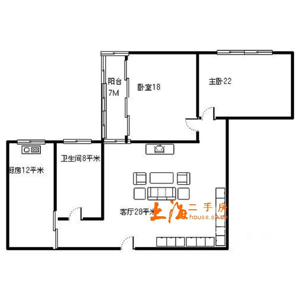 康健公寓二房房型