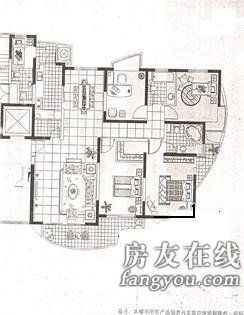 警虹小区三房房型