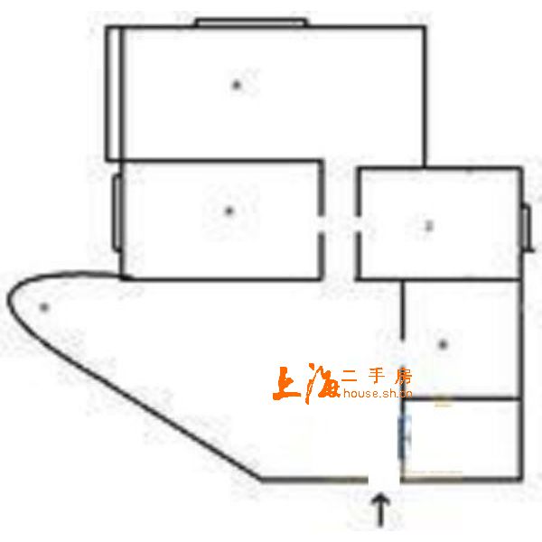 金海大厦二房房型