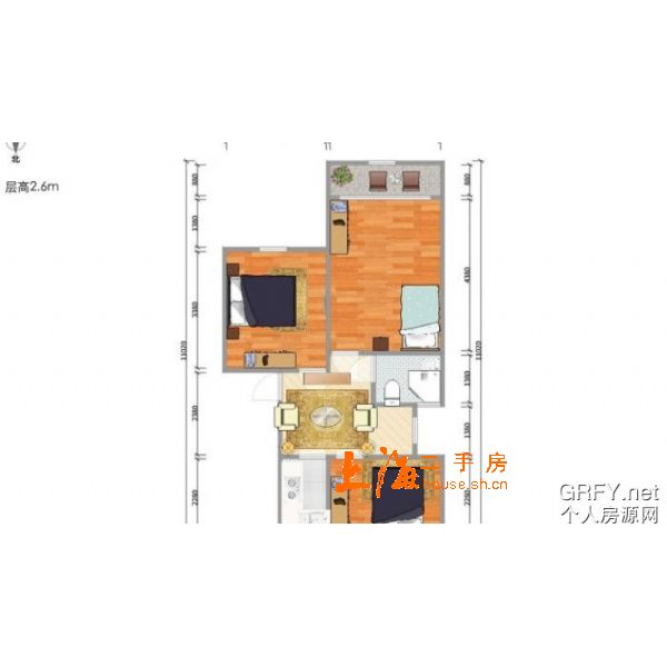 汇成四村三房房型
