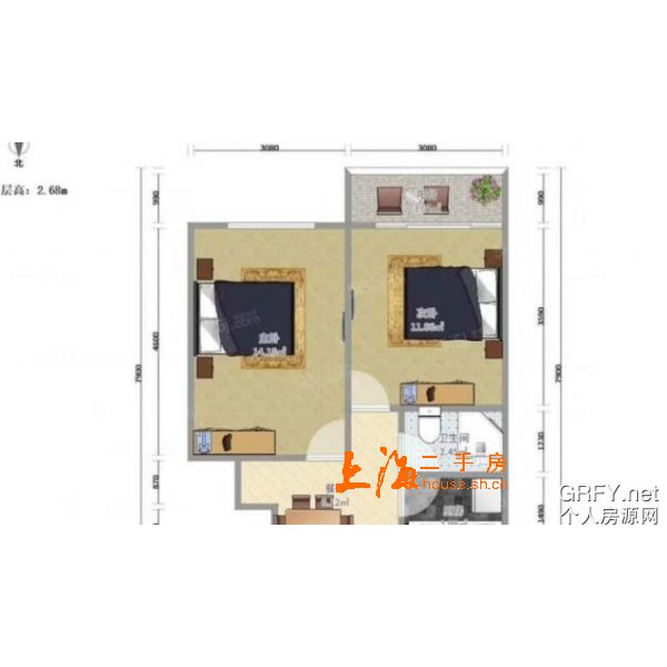 化工一四村二房房型